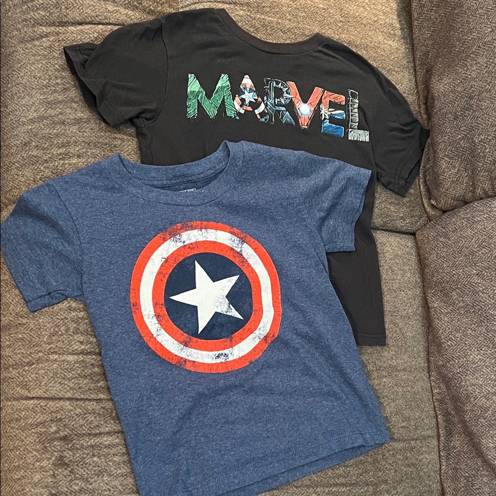 Marvel Captain America & MARVEL SS Tees